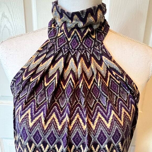 🎄Cato Aztec Pattern Halter Top - Picture 2 of 10